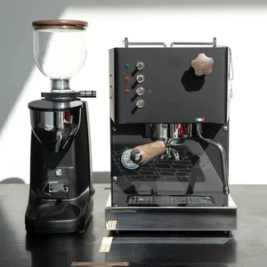 Quick Mill Pippa & Bellezza Piccola Package In Dark Wood & Black - Picture 1 of 16