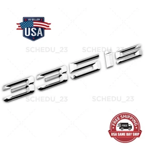 For BMW 335 is Letter Logo Trunk Badge Emblem M Sport Series Performance Chrome - Picture 1 of 5