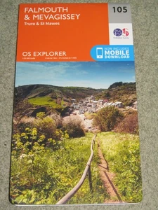 Ordnance Survey Explorer 1:25,000: Sheet 105 Falmouth & Mevagissey - 2022 - Foto 1 di 3
