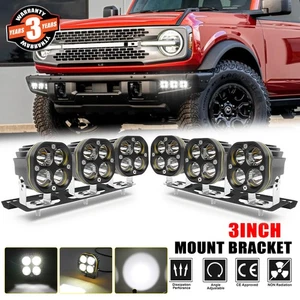 For 2021-2022 2023 24 Ford Bronco Front Bumper LED Fog Light Lamp 360W Combo Kit - Picture 1 of 15