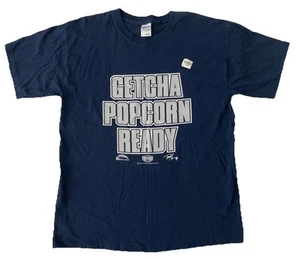 Terrell Owens Dallas Cowboys Getcha Popcorn Ready 2007 Navy T-Shirt Men Large - Picture 1 of 5