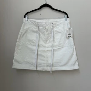 White Stag Skirt Skort Womens size 12 White Casual Pockets Cotton Stretch NWT - Picture 1 of 5