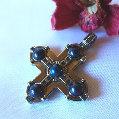 Edler Pierre Lang  Anhänger Kreuz Silberfarben geschwärzt  / ev 687 (57) - Bild 1 von 4