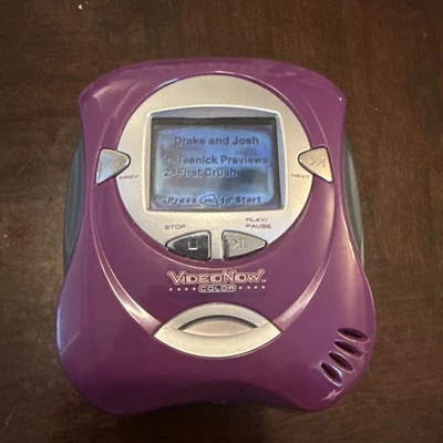 2004 Видео теперь цвет плеер оранжевый Hasbro VideoNow протестирован с Drake n Josh диск - Изображение 1 из 3
