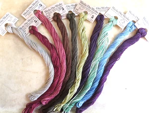 Weeks Dye Works Floss Collection Lot of 10 Cotton Hand Dyed #5 10 yrds each - Picture 1 of 4