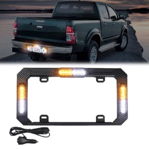 Luz de matrícula estroboscópica de tráfico 13,8" 36LED ámbar blanco mezcla - Imagen 1 de 10