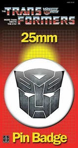 LOGO AUTOBOT GRIGIO 25mm DISTINTIVO Transformers Decepticons Autobot Vintage Immagine G1 - Foto 1 di 1