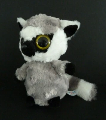 V8. DOUDOU PELUCHE YOOHOO & FRIENDS LEMURIEN RATON GRIS BLANC NOIR 16cm TTBE - Photo 1/3