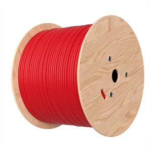 CAT6A 1000ft Red Ethernet Cable 23AWG 10Gbps Solid Bare Copper High-Speed Wire - Picture 1 of 10