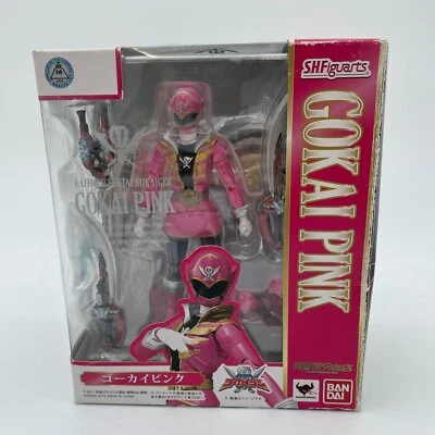 Figura de acción rosa S.H.Figuarts Kaizoku Sentai Gokaiger Gokai Bandai Japón usada Foto 1 de 4