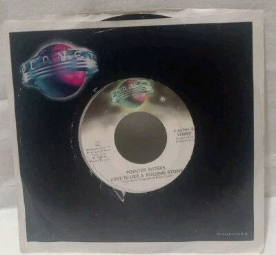 Pointer Sisters - Love Is Like a Rolling Stone; Fire - 1978 -Vinyl Record 45 RPM Foto 1 de 2
