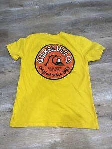 Quicksilver Torquay, Victoria T shirt Kids Medium Yellow 