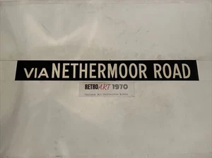L161 Chesterfield Bus Blind 1950’s 36" GIFT - Via Nethermoor Road - Picture 1 of 12