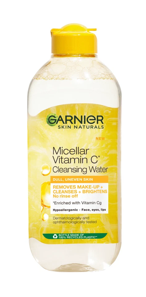 GARNIER Micellar Vitamin C Cleansing Water Hypoallergenic for Dull Skin 400ml - Image 1 of 3