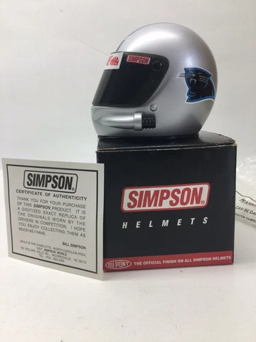 Simpson NASCAR Bobby Labonte NFL Carolina Panthers Mini Helmet Cover