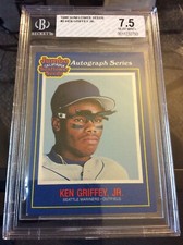 1990 Sunflower Seeds #2 Ken Griffey Jr. Seattle Mariners BGS 7.5 Graded Original