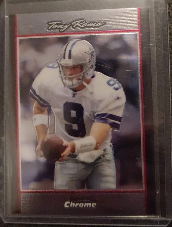 2007 Bowman Chrome Tony Romo BC115 Dallas Cowboys - Image 1 of 2