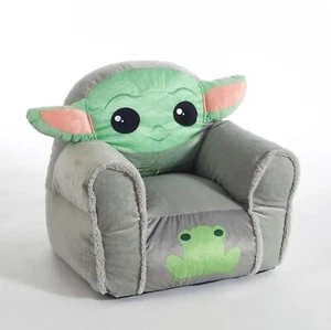 Bean Bag Chair 19" Soft Plush Toddler Cushion Seat Kids Mandolorian Baby Yoda - Picture 1 of 6