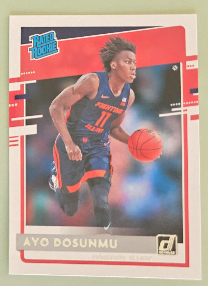 2021-22 Chronicles Donruss Draft Picks Rated Rookie Ayo Dosunmu #44 RC Chicago - Image 1 of 1
