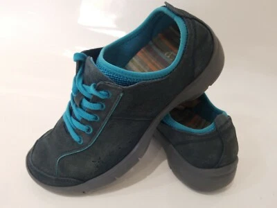 ZAPATILLAS DANSKO MUJER ELISE OXFORD, TALLA 36, GAMUZA AZUL, CON CORDONES, ANTIDESLIZANTES Foto 1 de 4
