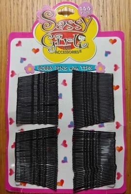 144 x Hair Pins with Protector Tips Bobby hairclips in pack NEW - Image 1 of 3