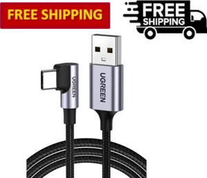 Câble USB C UGREEN A à angle droit pour Apple/Samsung/Huawei - QC 2.0 & 3.0 - Photo 1 sur 8