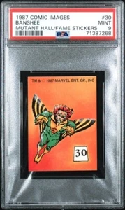 Pegatinas Banshee 1987 Marvel The Mutant Hall Of Fame #30 PSA 9 como nuevas poco pop - Imagen 1 de 2