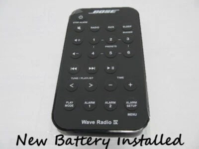 Bose Wave SoundTouch Music System IV Remote Control Replace w/ battery installed - Image 1 of 4
