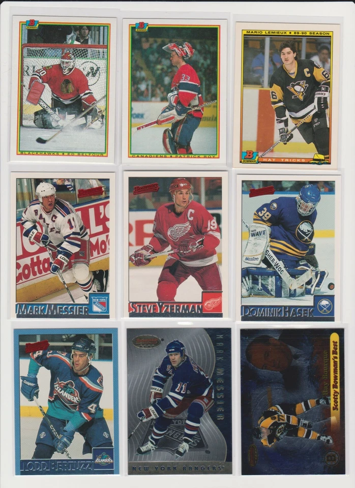 Misc Bowman Hockey U-pick NM you pick base stars RC rookie insert Hall of Famers - Image 1 of 1