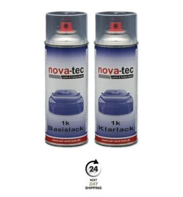 Nova-Tec 1K Spraydose Basislack BMW Farbe nach Wunsch 400ml + 1K Klarlack - Bild 1 von 4
