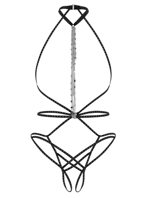 Agent Provocateur Rubi Black Silver Studded Playsuit M/L NWT $970 - Image 1 of 4