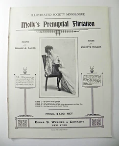 Molly's Prenuptial Flirtation, George Baker, 1907 Illustrated Monologue - Picture 1 of 5