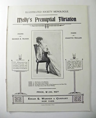 Molly's Prenuptial Flirtation, George Baker, 1907 Illustrated Monologue - Image 1 of 4