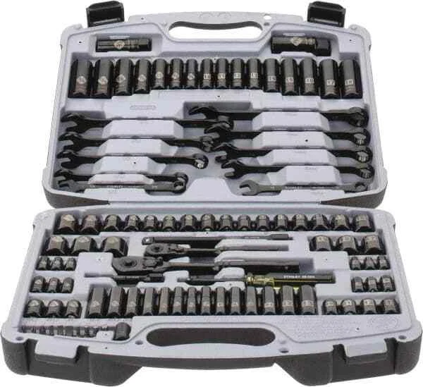 Stanley 99 Pc 1/4 & 3/8" Drive Deep Socket Set - Image 1 of 1