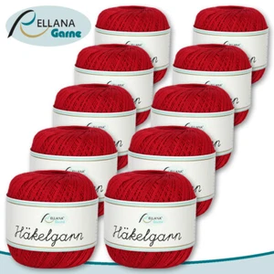 Rellana 10 x 50 G Filo per Uncinetto 03 100% Cotone Mercerizzato E Gasate - Foto 1 di 2