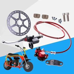 Mini Bike Brake Kit 𝗨𝗽𝗴𝗿𝗮𝗱𝗲𝗱 Hydraulic Disc Brake Caliper Assembly 180s0 - Picture 1 of 11
