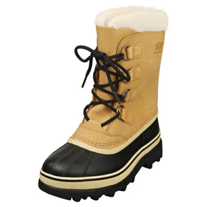SOREL Caribou Waterproof Mujeres Buff Botas Botines - Imagen 1 de 8