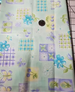 1 Yd Berry Flowers Butterflies Mini Blocks Garden Fabric Quilt Sewing Spectrix - Picture 1 of 3