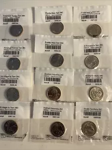 2009 P & D WASH D.C.AND U.S. TERRITORIES QUARTER 12 Coin SET UNCIRCULATED 60Mint - Picture 1 of 2