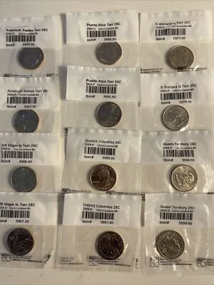 2009 P & D WASH D.C.AND U.S. TERRITORIES QUARTER 12 Coin SET UNCIRCULATED 60Mint - Image 1 of 2