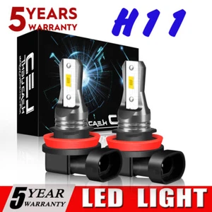 H11 H8 H9 LED Headlight Kit High Low Beam Bulb Super Bright 6500K White 360000LM - Picture 1 of 10