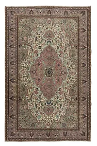 6.4x10.2 Ft One of a Pair Handmade Turkish Wool Area Rug, Woolen Floor Covering - Picture 1 of 5