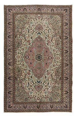 6.4x10.2 Ft One of a Pair Handmade Turkish Wool Area Rug, Woolen Floor Covering - Image 1 of 4