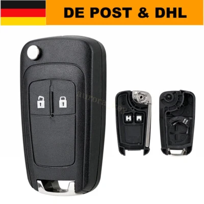 2 Tasten Klapp Schlüssel Gehäuse Für Opel Astra J Insignia Zafira C Corsa Meriva