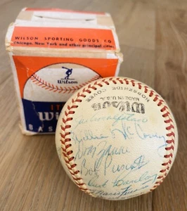 1958 Phoenix Giants handsignierter PCL Baseball - 21 Unterschriften - Willie McCovey! - Bild 1 von 8