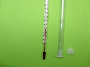 Thermometer, Labor-, Stab-Thermometer, 110, 150, 210, 250, 260 °C,  Glas - Bild 1 von 5