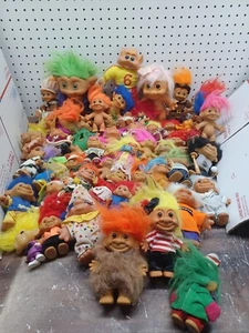 Huge Vintage Lot of 52 Russ/Ace/Dam Troll Dolls - Picture 1 of 9