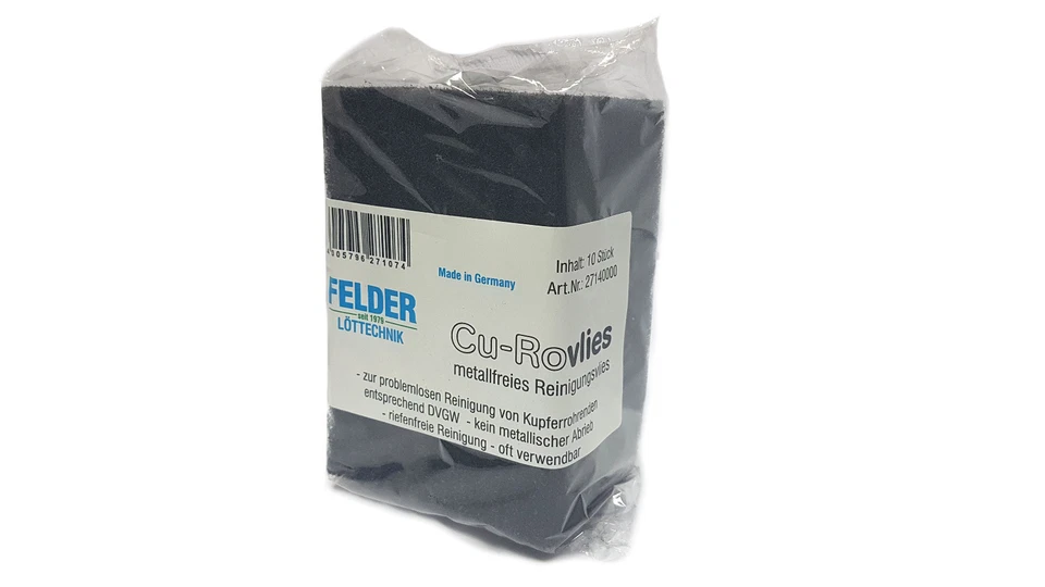 FELDER Reinigungsvlies Cu-Rovlies metallfrei Putzflies Putzvlies Löten Rostfrei