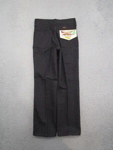 VTG 90s Rustler Wrangler Black Denim Straight Leg Jeans Boys Youth Size 10 NEW - Picture 1 of 7