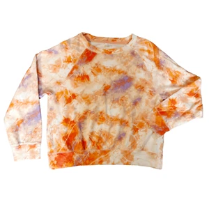 Old Navy Orange Purple Tie Dye Pullover Womens Size XS - Picture 1 of 5
